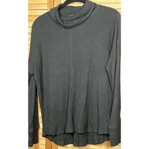Sanctuary BLACK WAFFLED Cowl Neck Sweater SZ S/CHARITY SALE